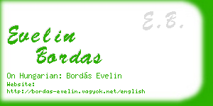evelin bordas business card